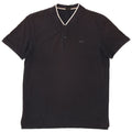 Hugo Boss Mens Polo Shirt XL Black Striped