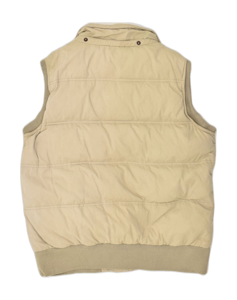 FAT FACE Womens Padded Gilet UK 16 Large  Beige Polyester | Vintage Fat Face | Thrift | Second-Hand Fat Face | Used Clothing | Messina Hembry 