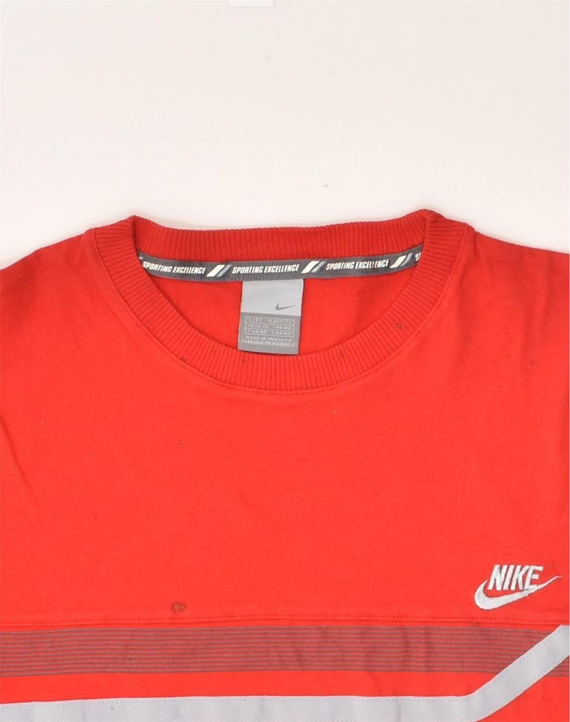 NIKE Mens Graphic T-Shirt Top UK 36-38 Small Red Cotton | Vintage Nike | Thrift | Second-Hand Nike | Used Clothing | Messina Hembry 