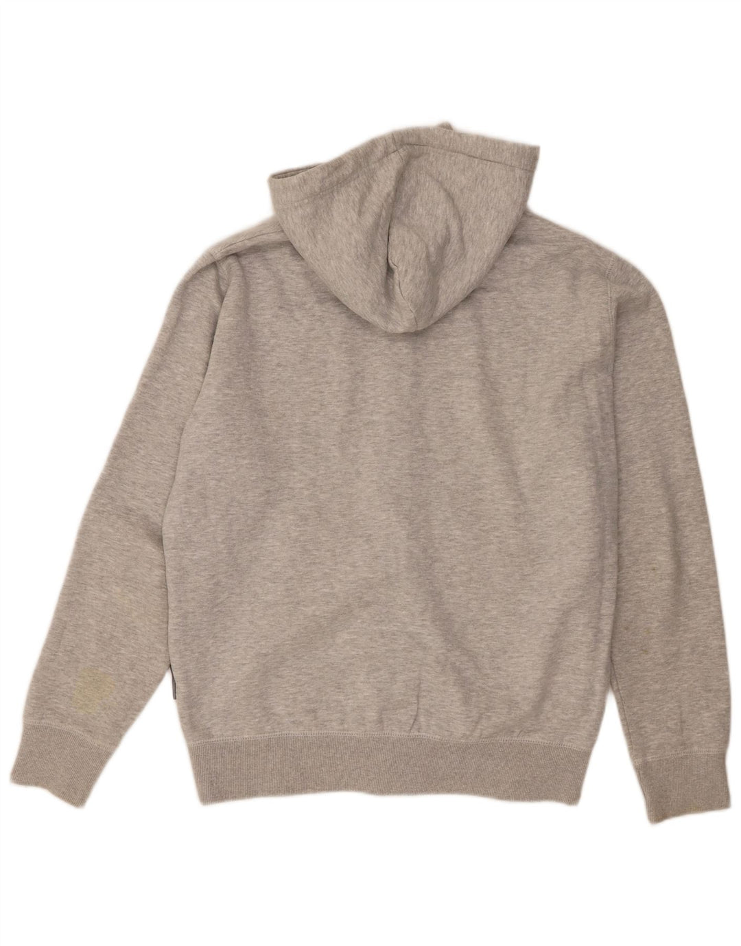 French Connection Mens Graphic Regular Fit Zip Hoodie Sweater Large Grey