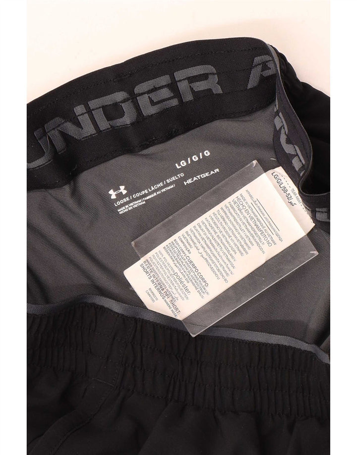 Under Armour Mens Heat Gear Sport Shorts Large Black Polyester