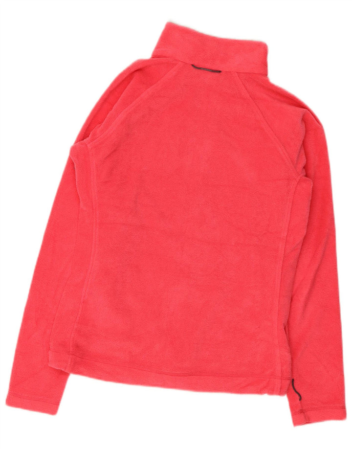 Columbia Womens Fleece Jacket UK 12 Medium Red Polyester