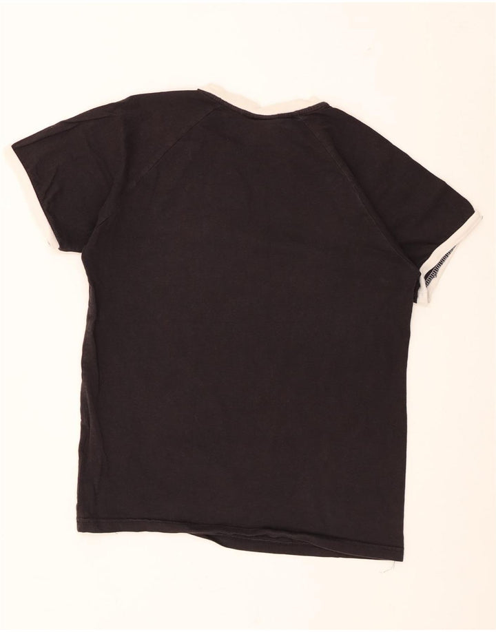 Adidas Mens T-Shirt Top Large Black Cotton