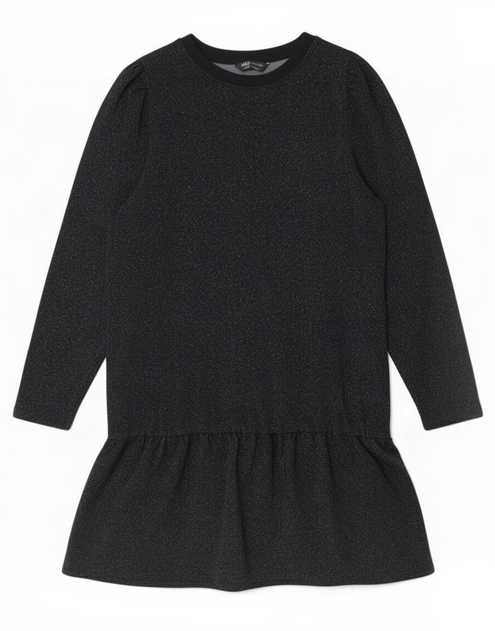 Marks & Spencer Womens Long Sleeve Jumper Dress UK 12 Medium Black