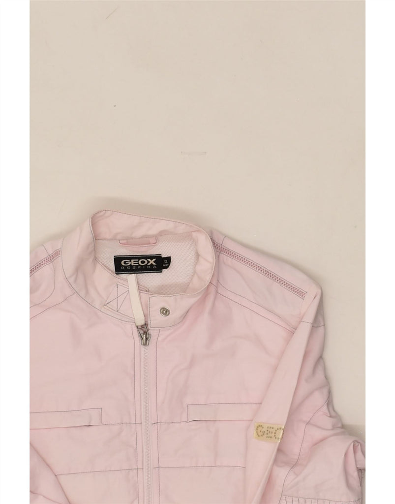 GEOX Girls Respira Bomber Jacket 11-12 Years Pink Cotton | Vintage Geox | Thrift | Second-Hand Geox | Used Clothing | Messina Hembry 