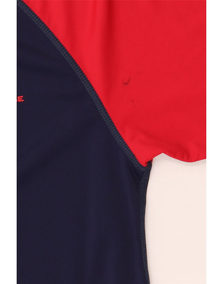 Mountain Warehouse Mens T-Shirt Top Small Navy Blue Colourblock Nylon