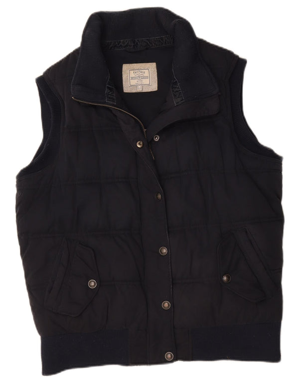 Fat Face Womens Padded Gilet UK 14 Large Navy Blue Polyester