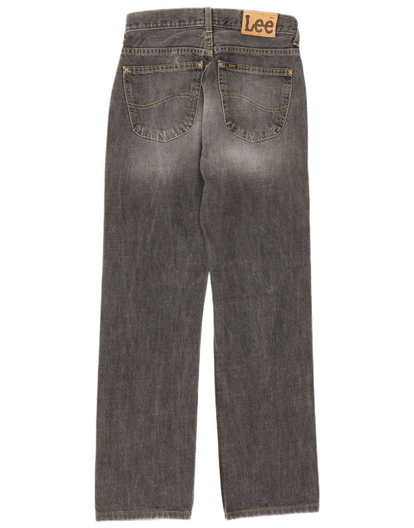 Lee Womens Straight Jeans W29 L32 Grey Cotton