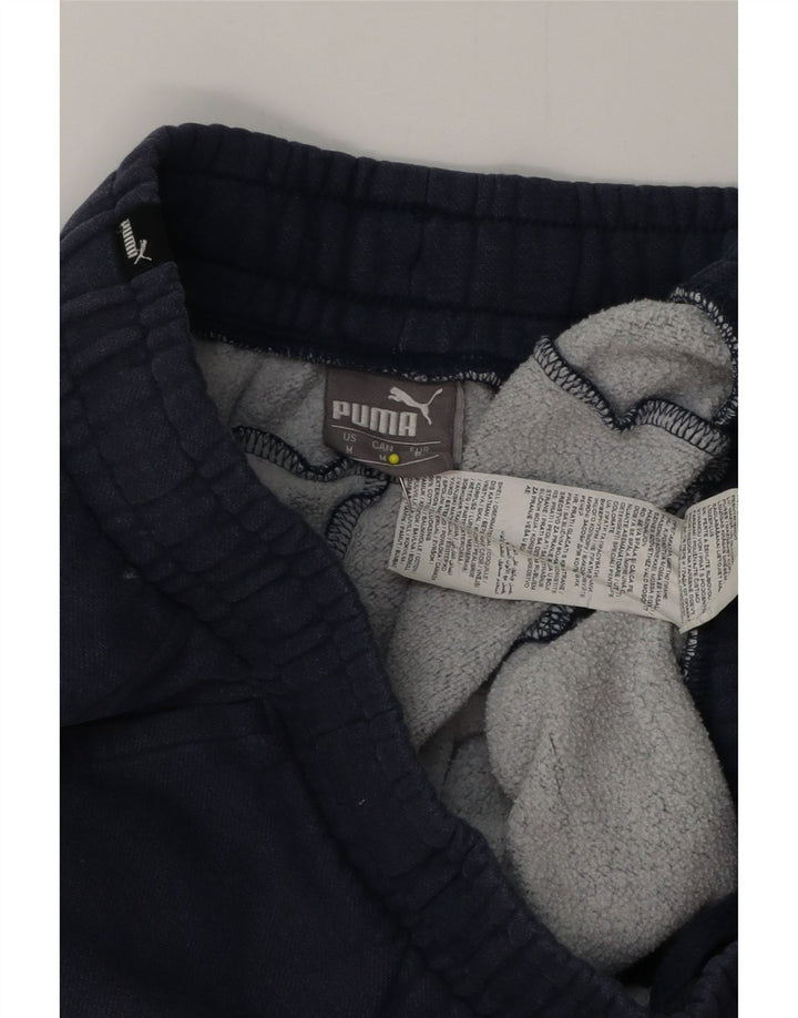 PUMA Mens Tracksuit Trousers Joggers Medium  Navy Blue Cotton