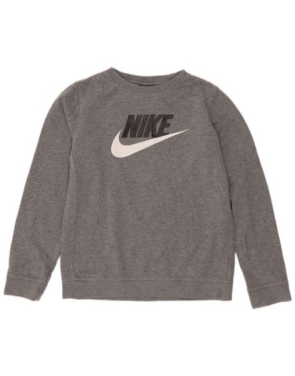 Nike Boys Graphic T-Shirt Top 12-13 Years Large Grey Flecked Sports