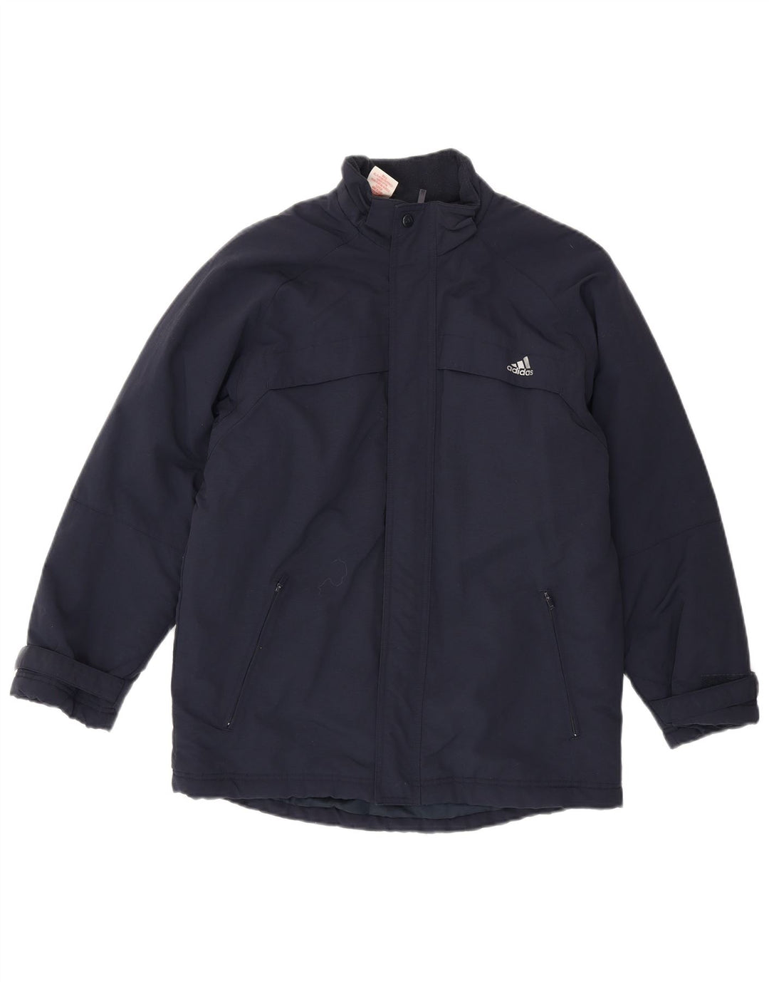 Adidas Boys Graphic Windbreaker Jacket 13-14 Years Navy Blue Polyamide