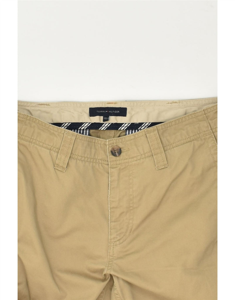 TOMMY HILFIGER Mens Straight Casual Trousers W34 L32  Brown Cotton | Vintage Tommy Hilfiger | Thrift | Second-Hand Tommy Hilfiger | Used Clothing | Messina Hembry 