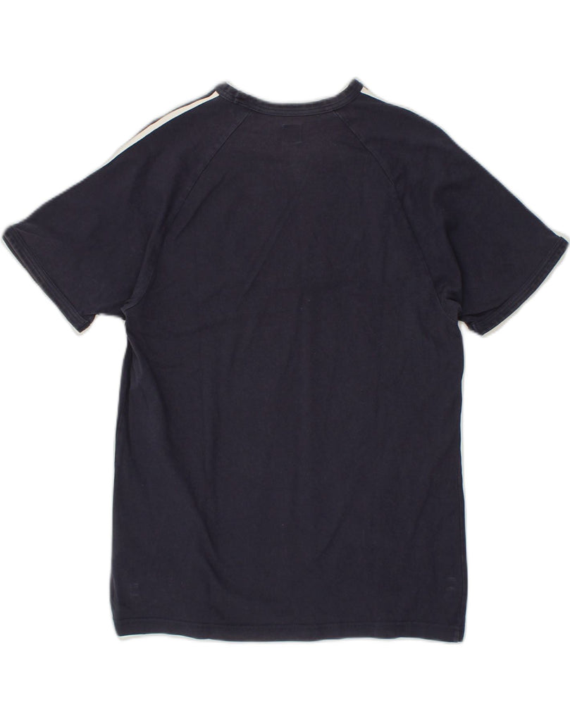 ADIDAS Mens T-Shirt Top Medium Navy Blue Cotton | Vintage Adidas | Thrift | Second-Hand Adidas | Used Clothing | Messina Hembry 