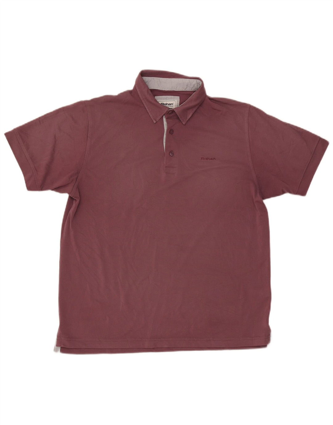 Rohan Mens Polo Shirt Large Burgundy Polyester
