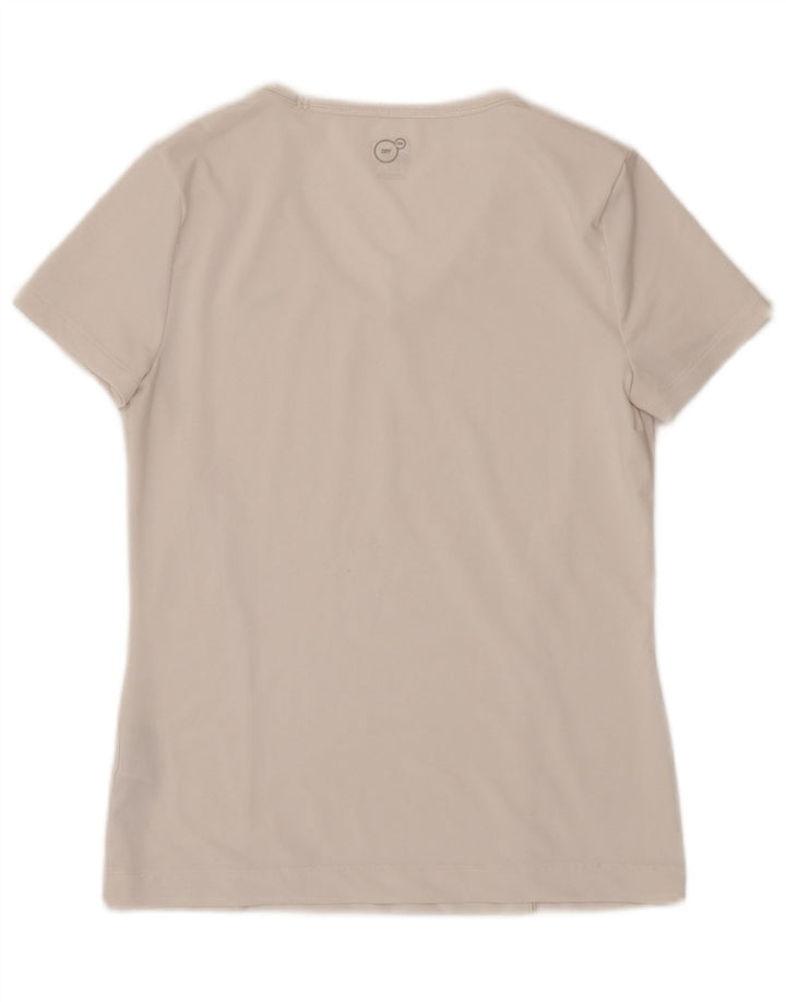 Puma Womens T-Shirt Top UK 12 Medium White Polyester