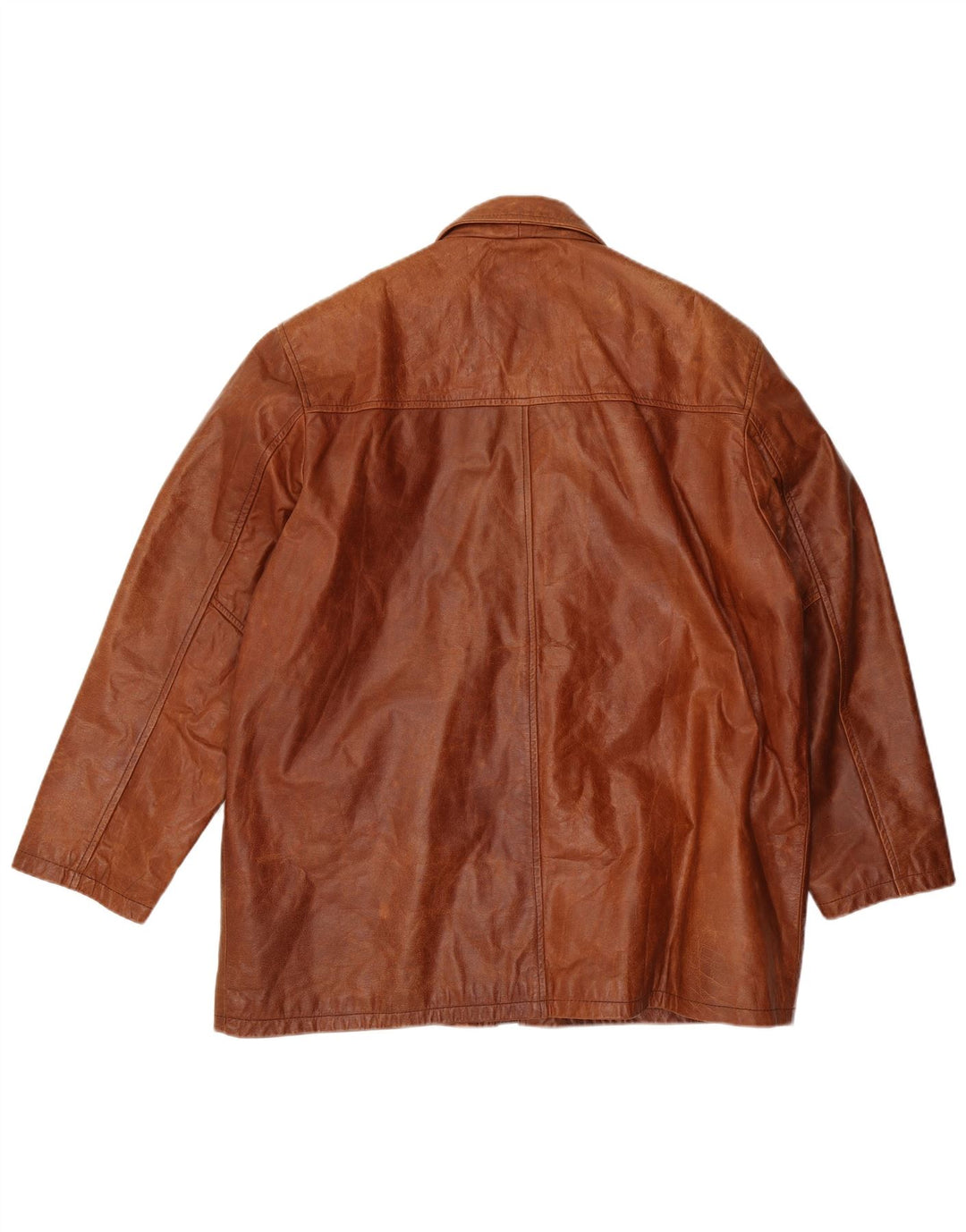 UNION RIVER Mens Leather Jacket UK 42 XL Brown Leather