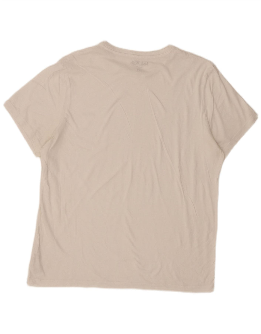 Jack Wills Mens Classic Fit T-Shirt Top Large White Cotton