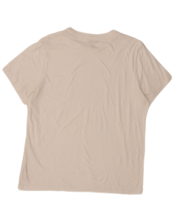 Jack Wills Mens Classic Fit T-Shirt Top Large White Cotton
