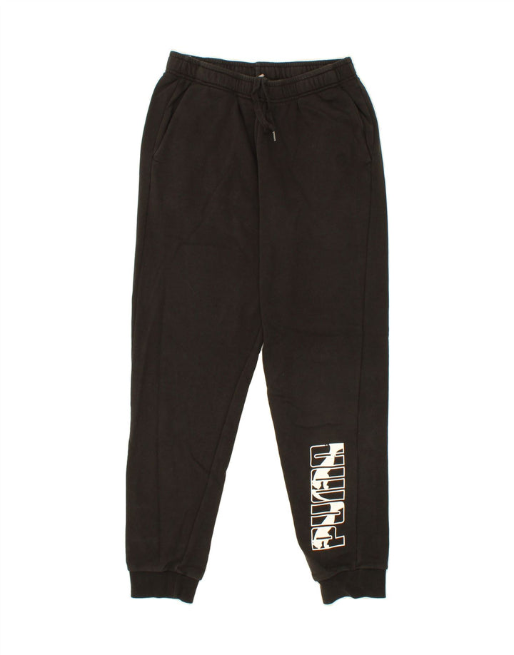 PUMA Mens Graphic Tracksuit Trousers Joggers Medium  Black Cotton Vintage Puma and Second-Hand Puma from Messina Hembry 