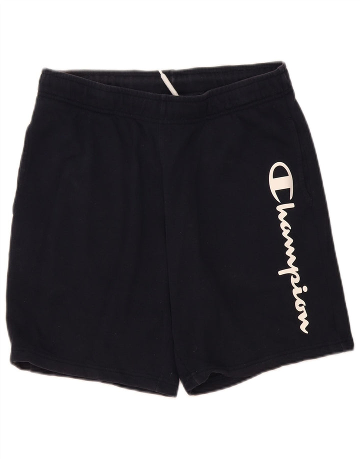 CHAMPION Mens Graphic Sport Shorts Medium Navy Blue