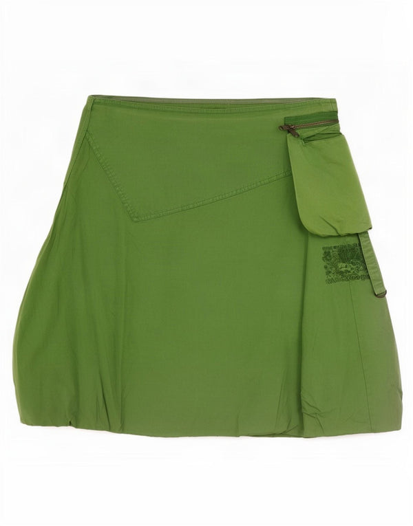 Desigual Womens Bubble Skirt EU 38 Medium W30 Green