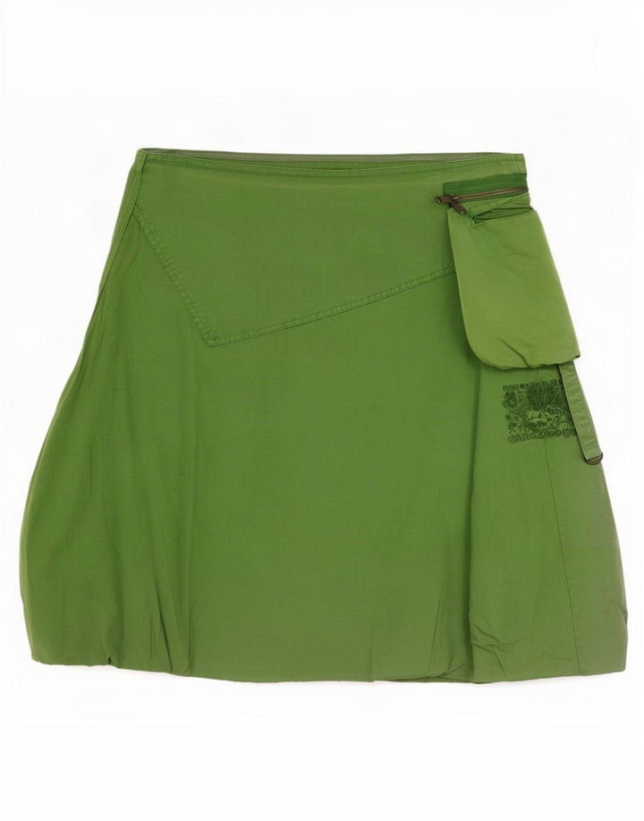 Desigual Womens Bubble Skirt EU 38 Medium W30 Green