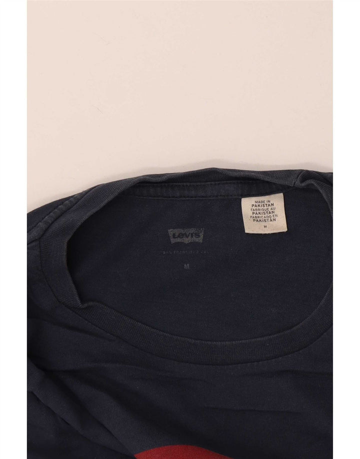 Levi's Mens Graphic T-Shirt Top Medium Navy Blue