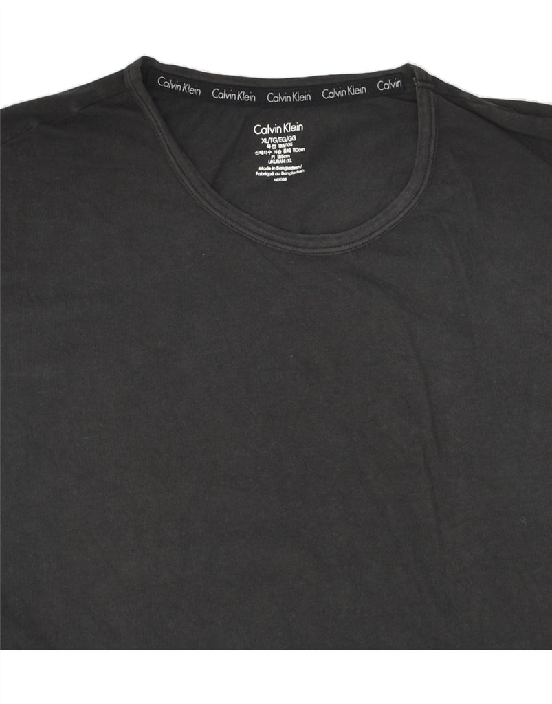 CALVIN KLEIN Mens T-Shirt Top XL Black Vintage Calvin Klein and Second-Hand Calvin Klein from Messina Hembry 