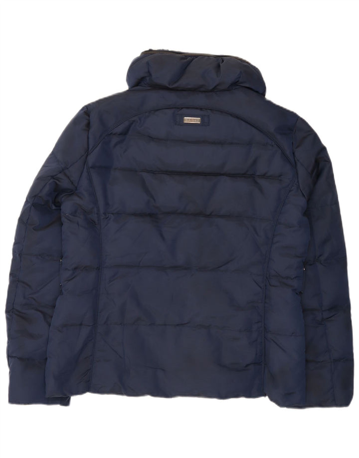 Zara Womens Padded Jacket UK 18 XL Navy Blue Nylon