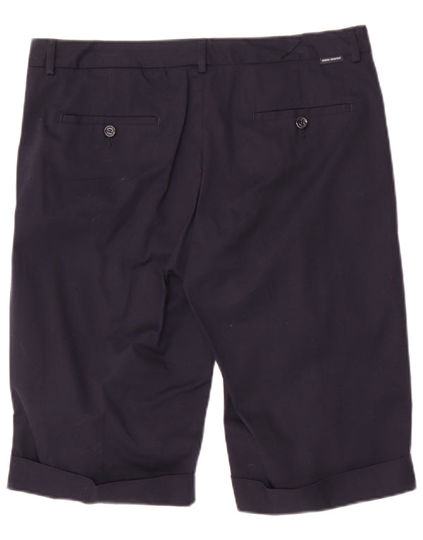 Marina Yachting Womens Bermuda Shorts IT 46 Large W34  Navy Blue Cotton