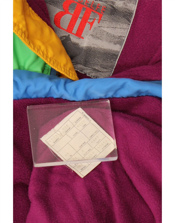 BELFE Mens Ski Jacket IT 54 2XL Blue Colourblock Polyester