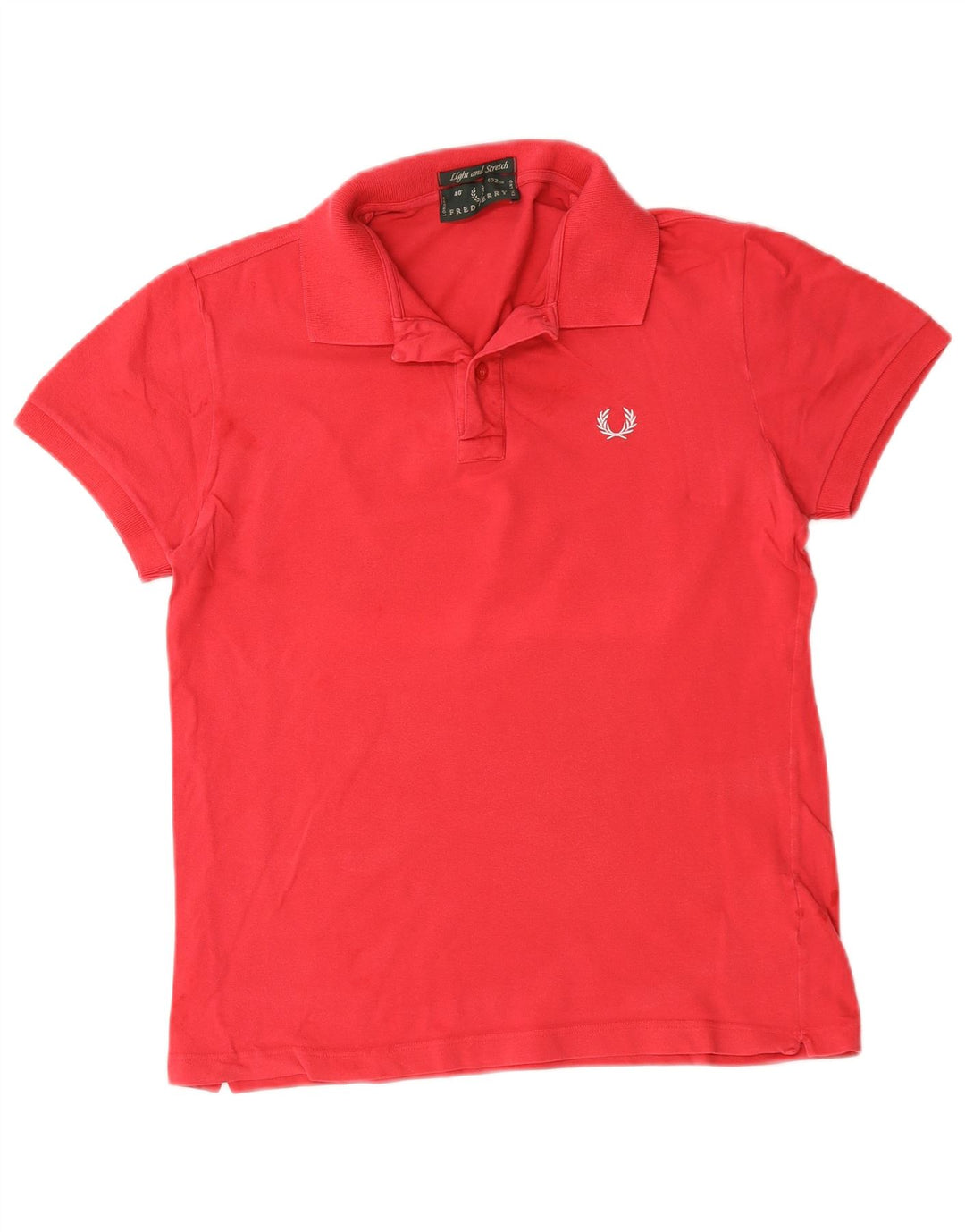 Fred Perry Mens Polo Shirt Medium Red Cotton
