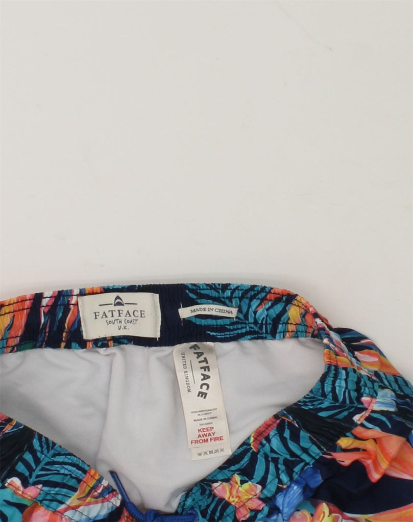 FAT FACE Boys Casual Shorts 7-8 Years W24  Navy Blue Floral Hawaiian | Vintage Fat Face | Thrift | Second-Hand Fat Face | Used Clothing | Messina Hembry 