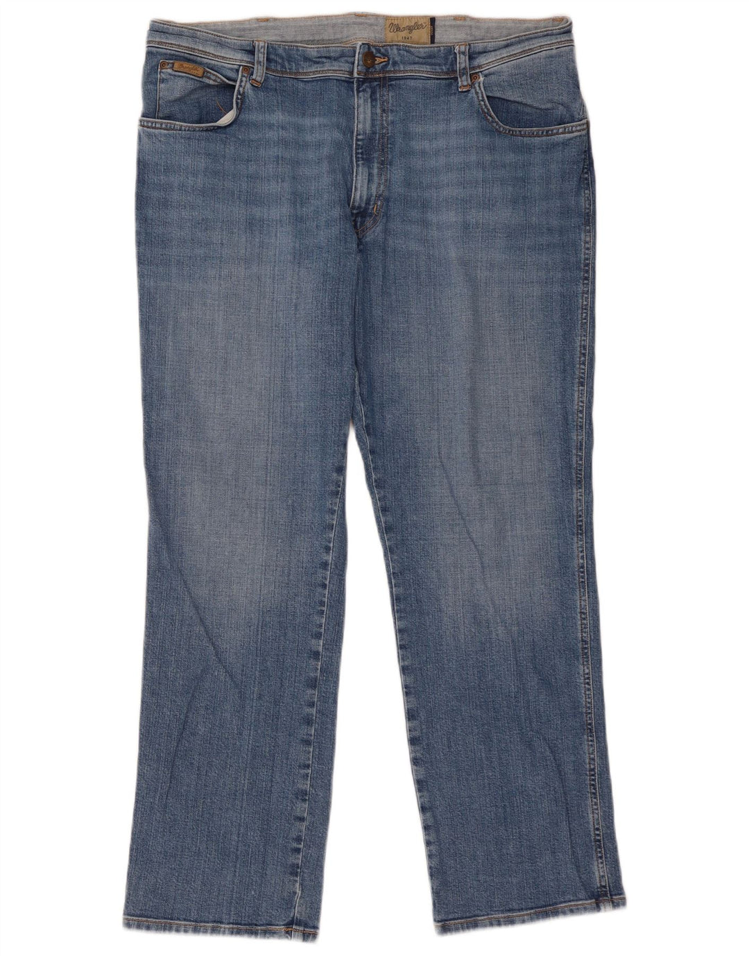 Wrangler Mens Texas Straight Jeans W40 L30 Blue Cotton
