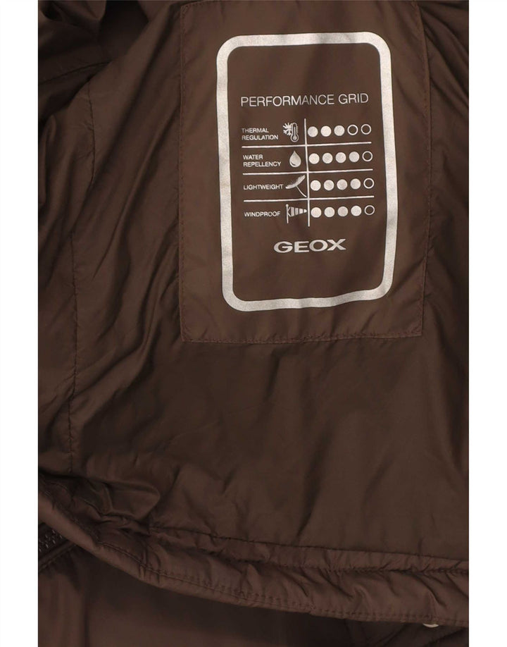 Geox Mens Regular Fit Padded Jacket UK 38 Medium Brown