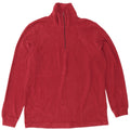 Lotto Mens Zip Neck Fleece Jumper Medium Red Polyester
