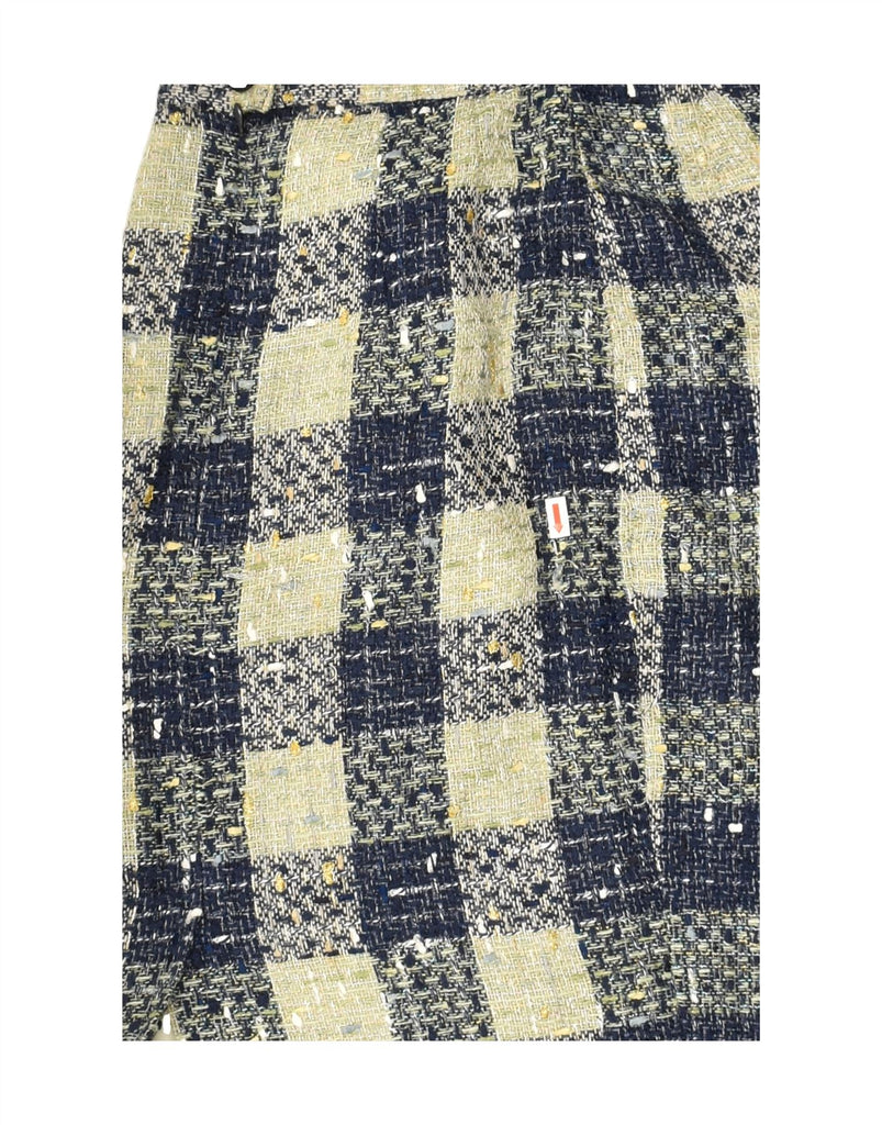 ROBERTA BADINO Womens 2 Piece Skirt Set IT 42 Medium W27  Navy Blue Check | Vintage Roberta Badino | Thrift | Second-Hand Roberta Badino | Used Clothing | Messina Hembry 