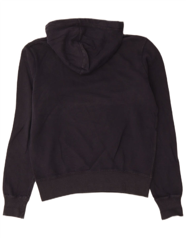 Playlife Mens Graphic Hoodie Jumper Medium Navy Blue Cotton