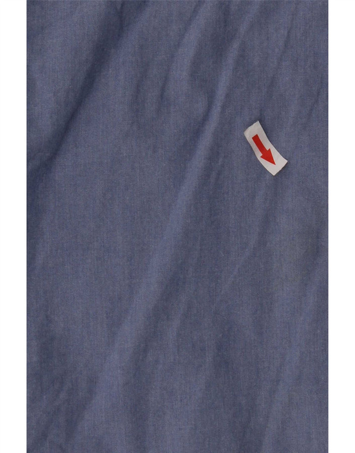 Superdry Womens Short Sleeve Regular Fit Shirt XL Blue Cotton