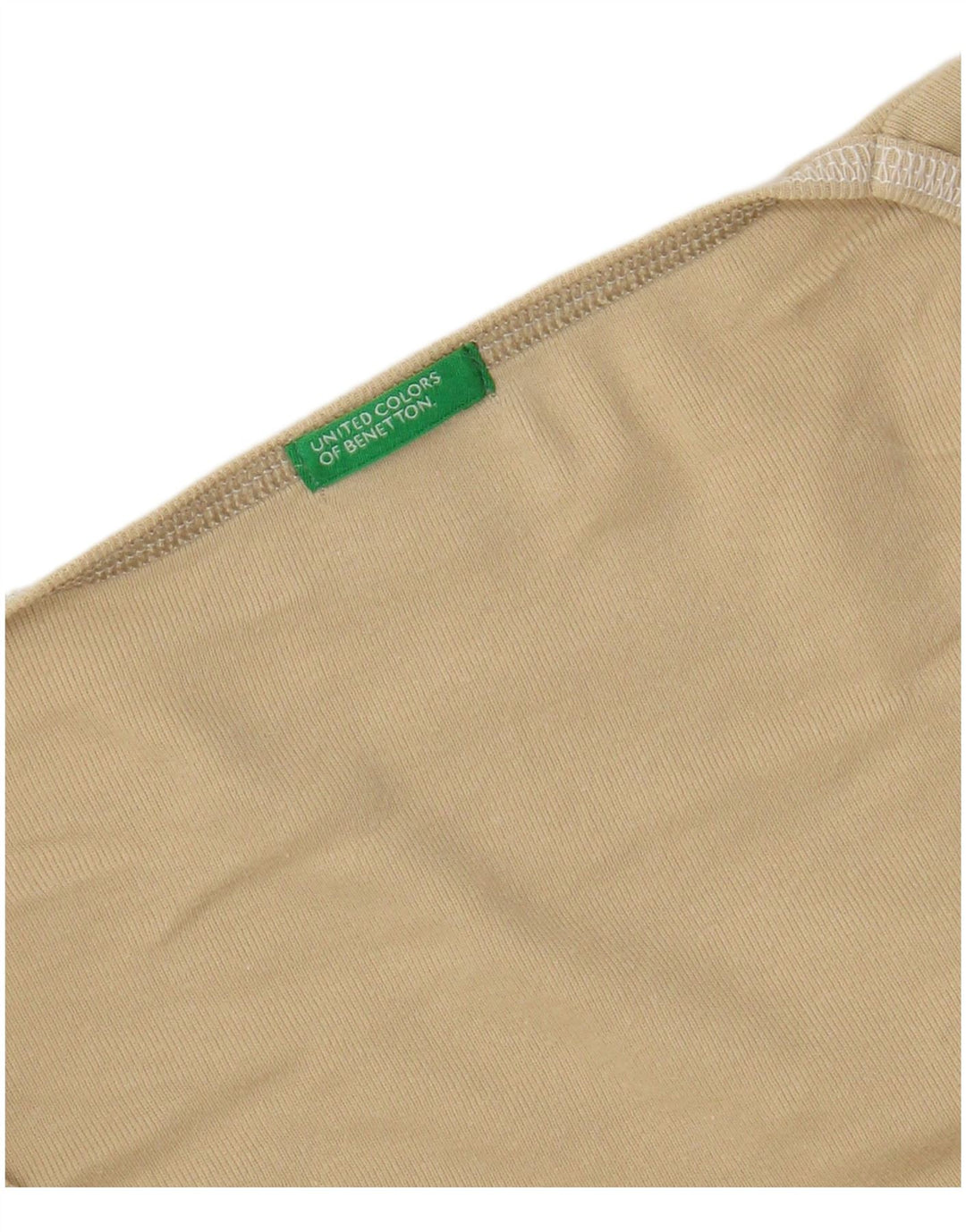 Benetton Womens T-Shirt Top UK 16 Large Beige
