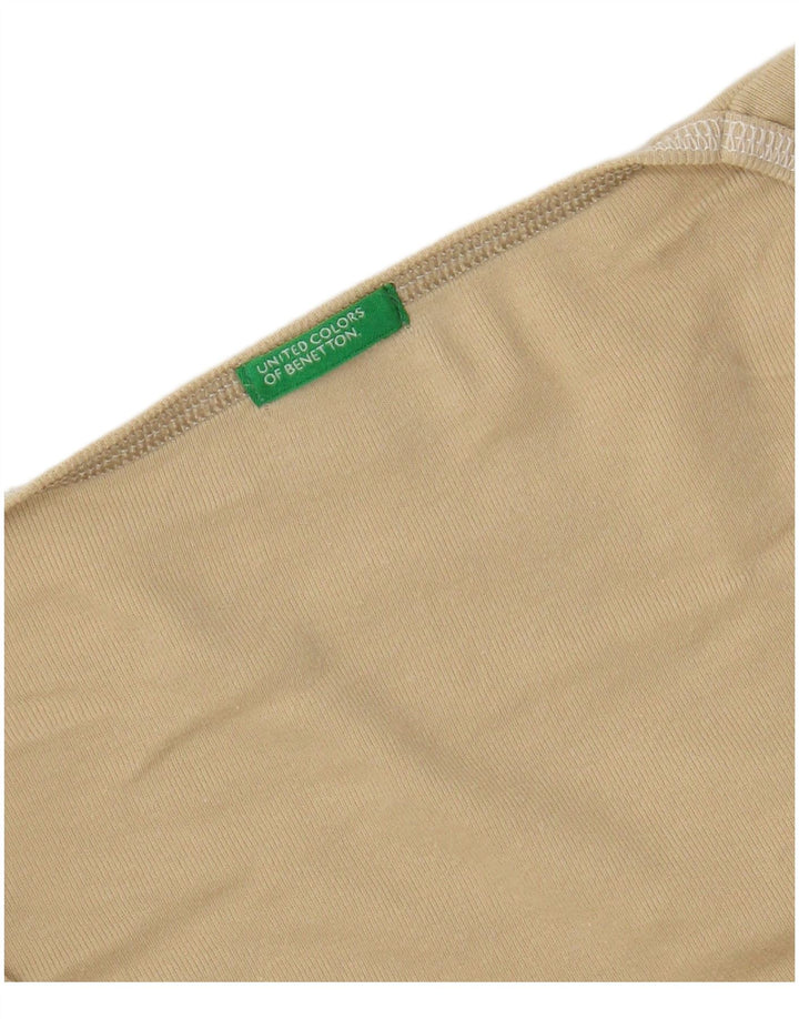 Benetton Womens T-Shirt Top UK 16 Large Beige