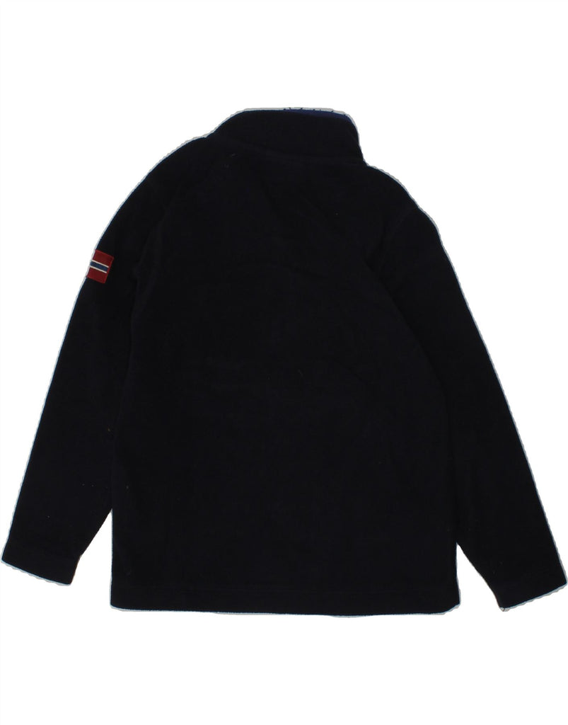 NAPAPIJRI Boys Zip Neck Fleece Jumper 3-4 Years Navy Blue Polyester | Vintage Napapijri | Thrift | Second-Hand Napapijri | Used Clothing | Messina Hembry 