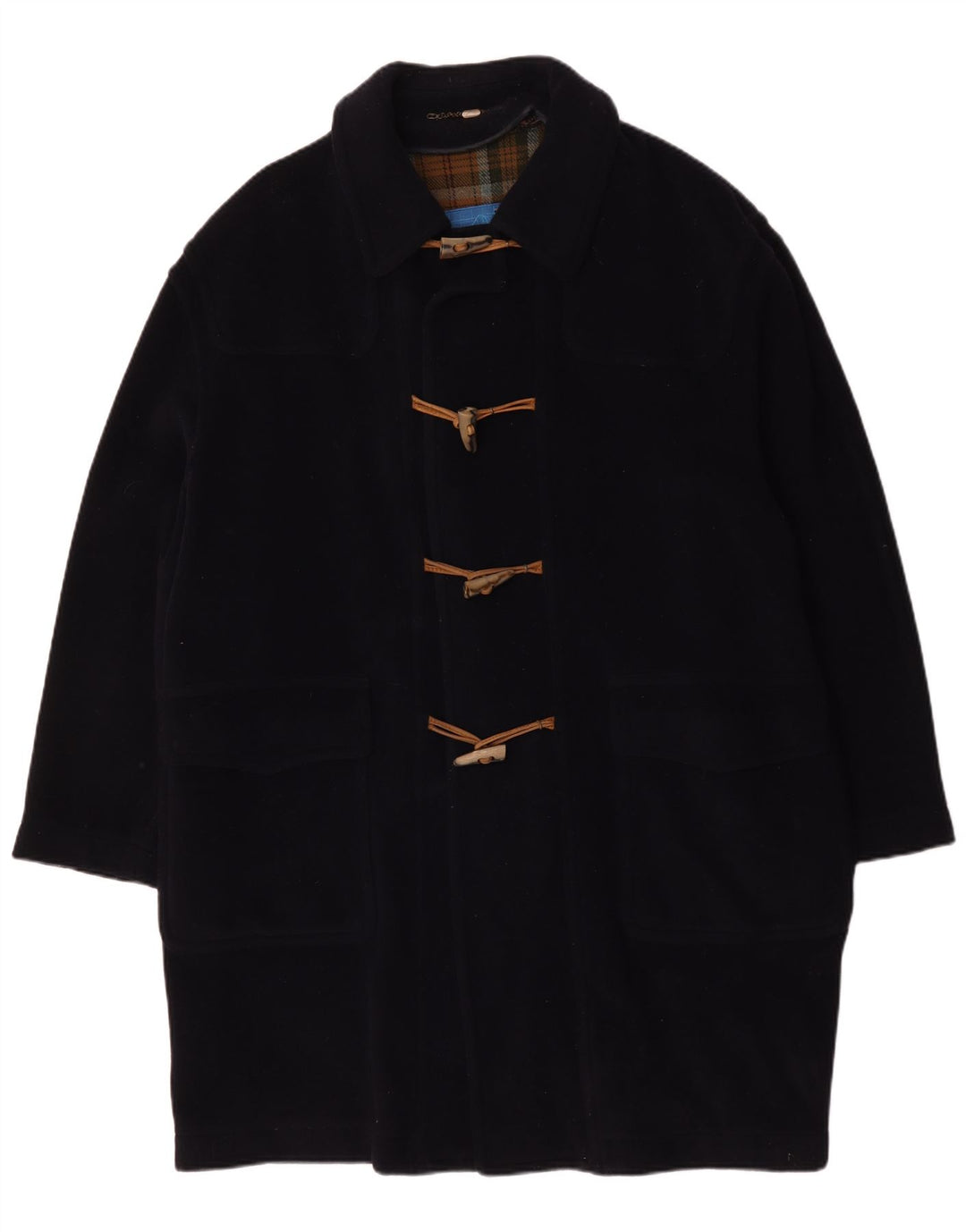 Azzurra Mens Duffle Coat UK 42 XL Navy Blue