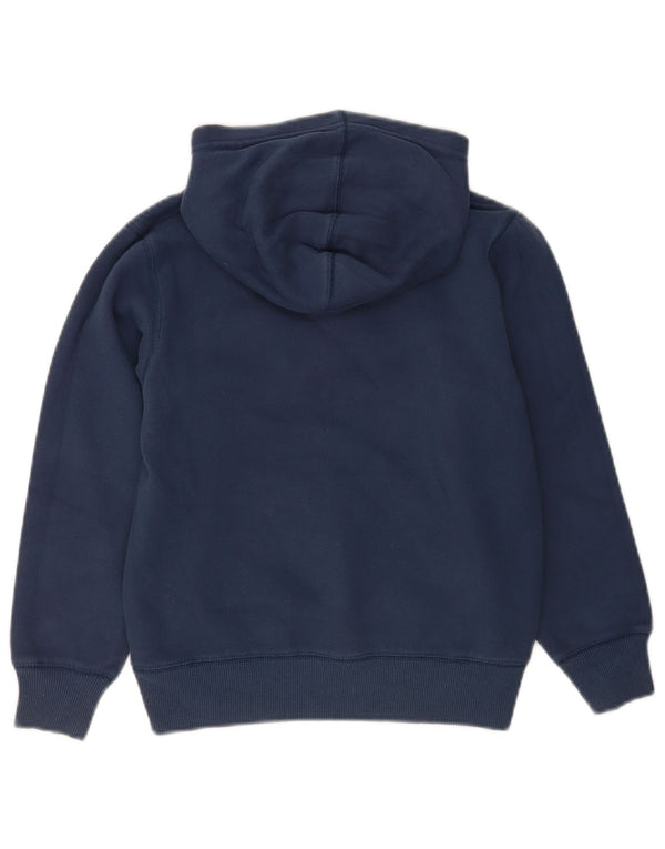 Converse Boys Hooded Graphic Hoodie Jumper 8-9 Years Small Navy Blue Cotton
