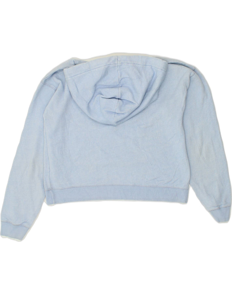 JACK WILLS Womens Crop Hoodie Jumper UK 10 Small Blue Cotton | Vintage Jack Wills | Thrift | Second-Hand Jack Wills | Used Clothing | Messina Hembry 