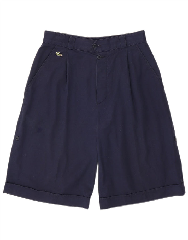 Lacoste Mens Pegged Chino Shorts Size 42 Medium W28 Navy Blue Cotton