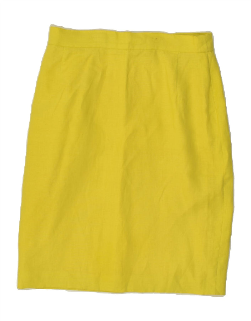 MARELLA Womens Short Sleeve 2 Piece Skirt Set UK 14 Large  W26 Yellow | Vintage Marella | Thrift | Second-Hand Marella | Used Clothing | Messina Hembry 