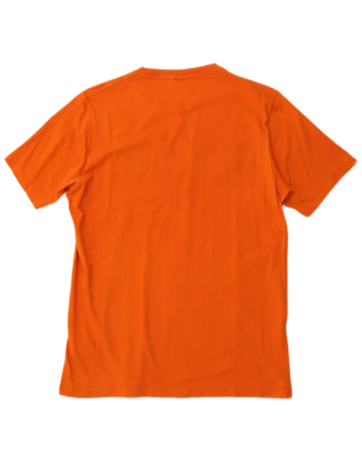 DIESEL Mens Graphic T-Shirt Top Medium Orange Cotton