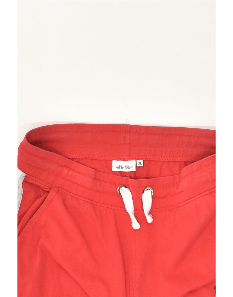 ELLESSE Mens Graphic Sport Shorts XL Red Cotton | Vintage Ellesse | Thrift | Second-Hand Ellesse | Used Clothing | Messina Hembry 