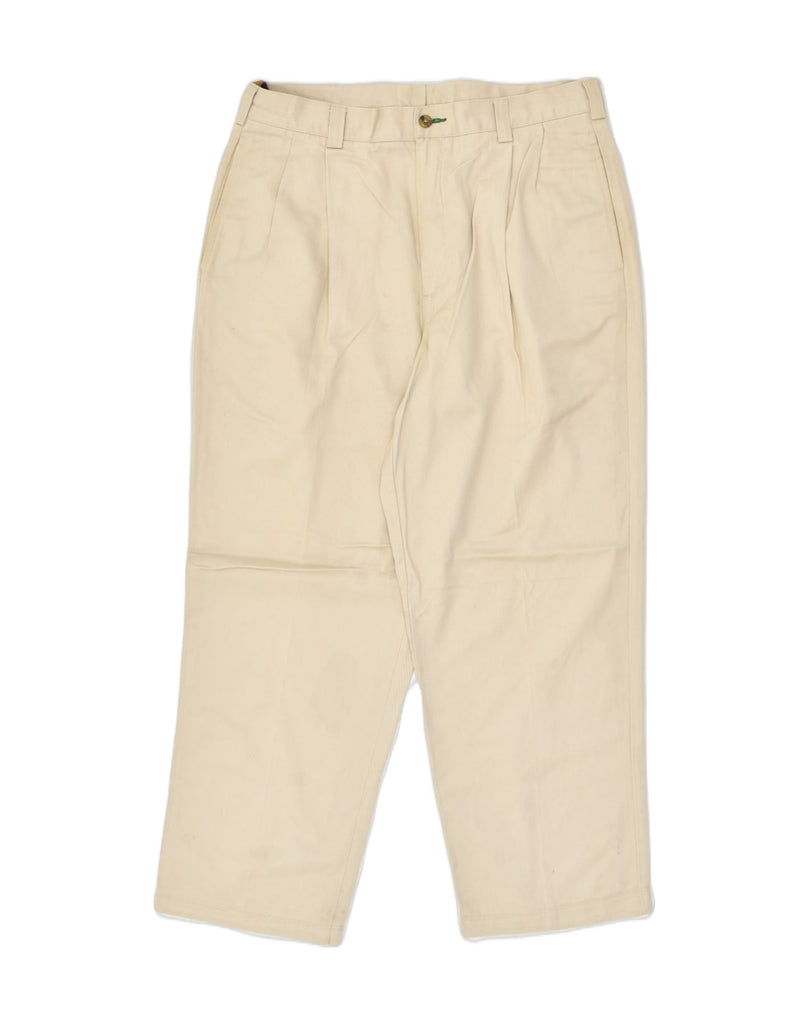 TOMMY HILFIGER Mens Pegged Chino Trousers W34 L30  Beige Cotton | Vintage Tommy Hilfiger | Thrift | Second-Hand Tommy Hilfiger | Used Clothing | Messina Hembry 